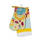 Kit Cozinha Le Chef Pano/luva Amarelo Uzoo 0300722402