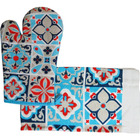 Kit Cozinha Le Chef Pano/luva Azulejo Uzoo 0300722403