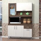 Kit Cozinha Lúcia Indekes 5 Portas Noce/salinas