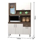 Kit Cozinha Lúcia Indekes 5 Portas Noce/salinas