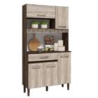 Kit Cozinha Magazin 90 5 Portas E 1 Gaveta Amendoa Rústico/ar