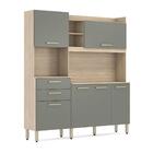 Kit Cozinha Martina 6 Portas 2 Gavetas Avena Menta