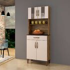 Kit Cozinha Milão 04 Portas E 01 Gaveta Arte Móveis Ipê/off