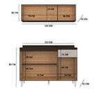 Kit Cozinha Munique 6 Portas Chocolate Off White Tana Decor