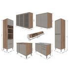 Kit Cozinha Planejada Completa Modulada Conjunto 7 Peças 14 P