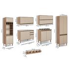 Kit Cozinha Planejada Completa Modulada Mdf Conjunto 7 Peças