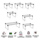 Kit Cozinha Prateleiras Aramadas Para Organizar - 7 Un