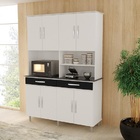 Kit Cozinha Real Madrid Branco/preto Marmorizado - Passe Bem