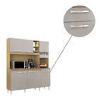 Kit Cozinha Roma 6 Portas 160cm Damasco Off White Bnn Decor