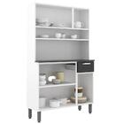 Kit Cozinha Rosana Compacta Branco / Preto