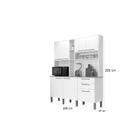 Kit Cozinha Rubi Sallêto Móveis - Branco - Bymobille