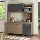 Kit Cozinha Sem Tampo 5 Portas 1 Gaveta Montero Carvalho Grife