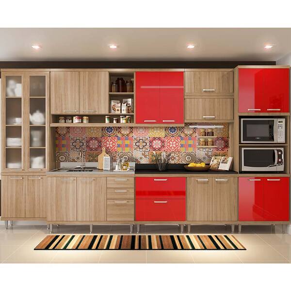 Kit Cozinha Sicília 1 5139 - Multimóveis - Argila Acetinado /