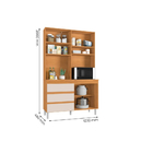 Kit Cozinha Small 3 Portas Cedro Champanhe Bnn Decor