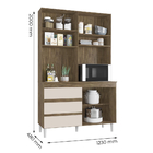 Kit Cozinha Small 3 Portas Teka Champanhe Bnn Decor