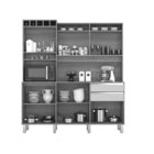 Kit Cozinha Smart 6 Portas Freijó/connect – Vitamov