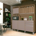 Kit Cozinha Smart 6 Portas Ripado Freijó/connect – Vitamov