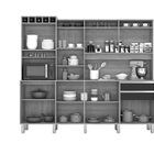 Kit Cozinha Smart 8 Portas Ripado Freijó/verde – Vitamov