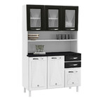 Kit Cozinha Star 3 Portas De Vidro Com 2 Gavetas Telasul