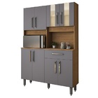 Kit Cozinha Supreme 8 Portas Freijó/cinza –  Vitamov