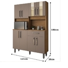 Kit Cozinha Supreme 8 Portas Freijó/connect – Vitamov