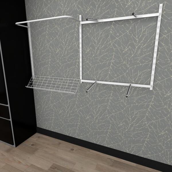 Kit Cremalheiras E Araras Para Loja Com 10 Peças Regulável 20