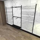 Kit Cremalheiras E Araras Para Loja Com 23 Peças Regulável 30