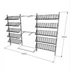 Kit Cremalheiras E Araras Para Loja Com 23 Peças Regulável 30