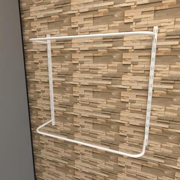 Kit Cremalheiras E Araras Para Loja Com 4 Peças Regulável 100