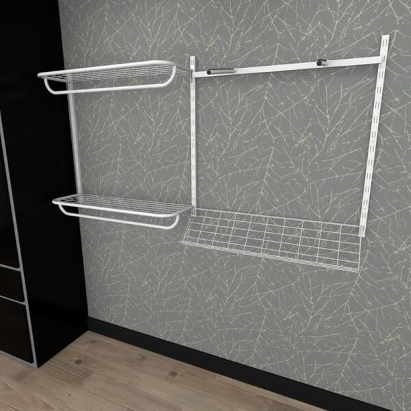 Kit Cremalheiras E Araras Para Loja Com 8 Peças Regulável 200