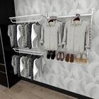 Kit Cremalheiras E Araras Para Loja Com 8 Peças Regulável 200