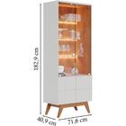 Kit Cristaleira E Aparador Para Sala Noronha Clb