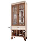 Kit Cristaleira E Buffet Aparador Laura Retrô Prateleiras Em