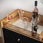 Kit Cristaleira E Buffet Aparador Ouro Nature Preto Tana Decor