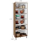 Kit Cristaleira Factual Carvalho - Fdecor