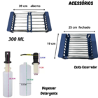 Kit Cuba 50x40cm + Torneira Gourmet Monocomando Cozinha Pai