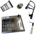 Kit Cuba 50x40cm + Torneira Gourmet Monocomando Cozinha Pai