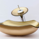 Kit Cuba Abaulada 45cm + Válvula Click Banheiro + Torneira Ca