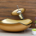 Kit Cuba Abaulada 45cm + Válvula Click Banheiro + Torneira Ca