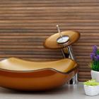 Kit Cuba Abaulada 45cm + Válvula Click Banheiro + Torneira Ca