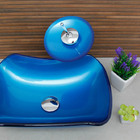 Kit Cuba Abaulada 45cm + Válvula Click Banheiro + Torneira Ca