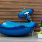 Kit Cuba Abaulada 45cm + Válvula Click Banheiro + Torneira Ca