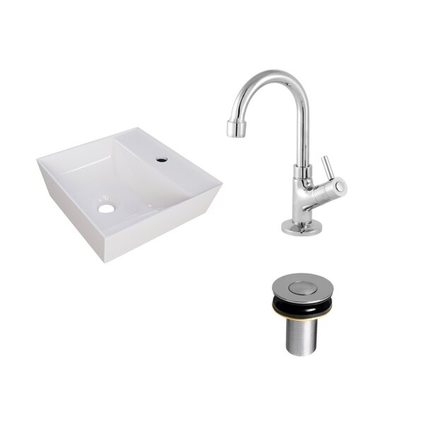 Kit Cuba Aq33 Volcano Com Torneira 1198 E Válvula Botão Branco