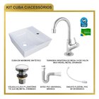 Kit Cuba Aq33 Volcano Com Torneira 1198 E Válvula Click Com S