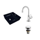 Kit Cuba Aq33 Volcano Com Torneira 1198 E Válvula Click Preto