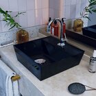 Kit Cuba Aq33 Volcano Com Torneira 1198 E Válvula Click Preto