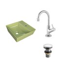 Kit Cuba Aq33 Volcano Com Torneira 1198 E Válvula Click Verde