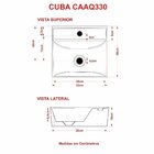 Kit Cuba Aq33 Volcano Com Torneira 1198 E Válvula Metal Com S