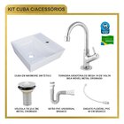 Kit Cuba Aq33 Volcano Com Torneira 1198 E Válvula Metal Com S