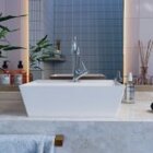 Kit Cuba Aq33 Volcano Com Torneira 1198 Metal Bege